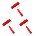 thumbnail image 4 of Wweixi Delicate Embossed Pattern Painting Roller with Plastic Handle Add Touch of Sophistication to Living Space Red Type B 3Set, 4 of 6