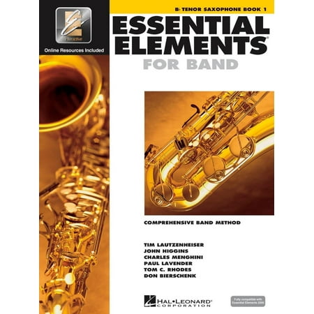 Essential Elements 2000 Tenor Saxophone Book 1 with CD-ROM, CD features: Play-along tracks 1-58 with a professional player for every instrument DVD features:.., By Hal