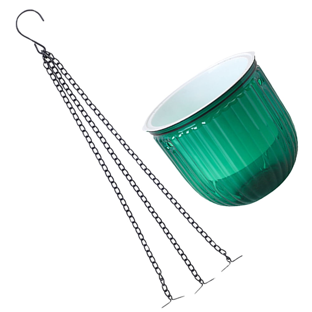 HEMOTON Durable Outdoor Hanging Flower Basket Plastic Hanging Plant Pot Indoor Hanging Planter