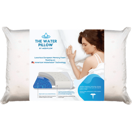 Water Pillow By Mediflow Memory Foam Re Invented With Waterbase