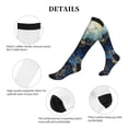 thumbnail image 5 of Lsque Golden Blue Mountains Pattern Sport Compression Socks for Men & Women 15-20 mmHg Knee High Nurse Pregnant Running Medical and Travel Athletic, 5 of 6