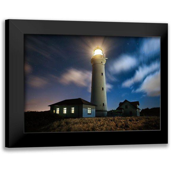 Keller 14x11 Black Modern Framed Museum Art Print Titled - The Lighthouse