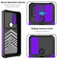 thumbnail image 4 of Decase for Moto G Pure Case,for Moto G Power 2022 Case with Sliding Lens Cover and Wallet Card Holder Heavy Duty Protective Magnetic Kickstand Ring Case for Moto G Pure/Moto G Power 2022,Purple, 4 of 7