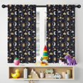 thumbnail image 5 of Blackout Kids Curtains,Dark Blue Celestial Pattern Childrens Insulated Curtains Set Of 2,Bedroom Essentials,Toddler Room Decor 42"x54", 5 of 5