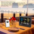 thumbnail image 3 of Weather  Temperature Humidity Monitor, Multifunctional Abrasion Resistant Forecast Station High Accuracy Wide Application Portable  for Apartment, 3 of 7