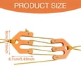 thumbnail image 3 of Torch 2 Sets Game and Gear Hoist, 3.4X3.4 inch Block and Tackle Pulley System, Portable Game Hoist with 3M Nylon Rope, Hunting Games Hoist for Backcountry and Solo Hunting, Orange, 3 of 9