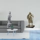 thumbnail image 2 of Estatua de caballero Guan Yin, adorno de piedra coleccionable, figura decorativa creativa europea budista de Feng Shui chino para entrada interior, sa, 2 of 8