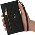 thumbnail image 4 of Wallet Case for Samsung Galaxy A14 for Women, Shoulder Crossbody Purse Handbag Neck Strap Lanyard Cover with ID Card Holder Phone Case for Samsung Galaxy A14 XK Black, 4 of 16