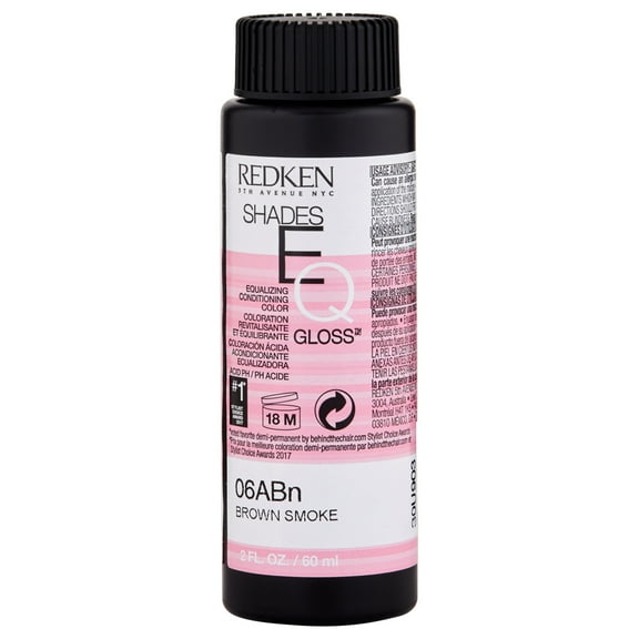 Redken Shades EQ Demi-Permanent Equalizing Conditioning Color Gloss, Ammonia-Free (06ABn (6ABn) - Brown Smoke)