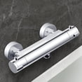 thumbnail image 1 of Válvula de ducha termostática de diseño moderno, grifo de pared de latón macizo resistente de fácil instalación para control de temperatura, acabado cromado de aspecto elegante, tope de seguridad a, 1 of 5