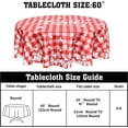 thumbnail image 2 of Valentines Day Tablecloth Round 60'''' Mothers Day Love Hearts Red Plaid Table Cloth Valentine''s Day Decorative Tablecloth Washable Polyester Table Cover For Kitchen Dining Room Party Home Decor, 2 of 6