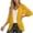 Yellow, variant on Tanghaowl Women's Cardigans Womens Solid Elegant Puff Sleeve Chiffon Cardigan Loose Cover Up Casual Blouse Tops Yellow XXXXXL