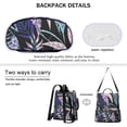 thumbnail image 7 of Waterproof Women's Nylon Backpack Purse - Lightweight Hawaii Floral Casual Shoulder Bag Anti-Theft Daypack, Convertible Fashion Crossbody Bag for Daily Use, Travel, Work & School,, 7 of 7