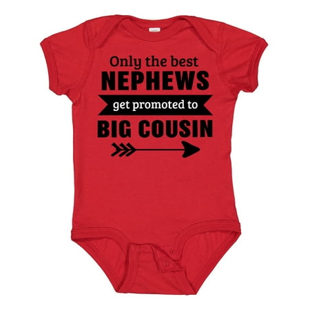 

Inktastic Only the Best Nephews Get Promoted to Big Cousin Gift Baby Boy or Baby Girl Bodysuit