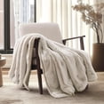 thumbnail image 4 of EVERGRACE Ultra Soft Luxury Fluffy Mink Faux Fur Throw Blanket, Thick Warm Fall Winter Blankets for Bed, Couch, Cozy Plush Reversible Blanket for Chair, Sofa (Tipped Champagne Ivory, 60"x80"), 4 of 8
