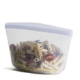 thumbnail image 1 of Bolsa de almacenamiento reutilizable de silicona Stasher de 48 oz, transparente, 1 of 9