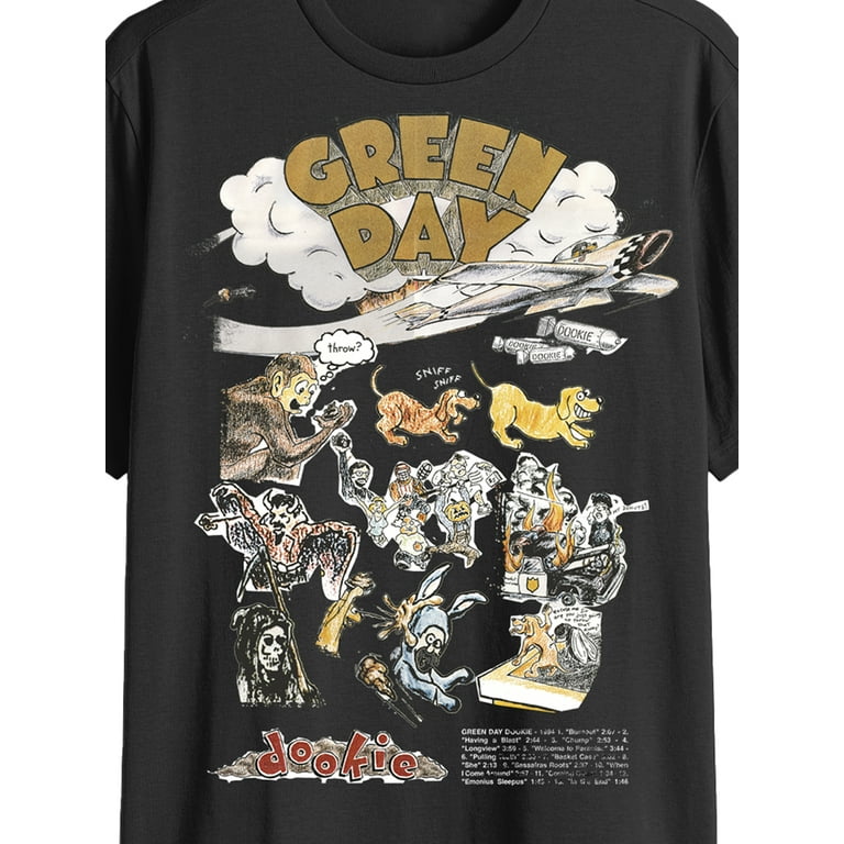 Green Day Mens & Big Men's Dookie Graphic Tee Shirt, Sizes S Green Day Mens & Big Men's Dookie Graphic Tee Shirt, Sizes S
