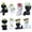 Black, variant on Mini Decorative Pots for Plants Human Shaped Ceramic Succulent Planters with Fake Plants Cute Cactus Flower Pots Decorative Plant Planters Humanoid for Desktop, Home Decoration, Office, Cafes