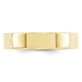 thumbnail image 2 of Solid 10k Yellow Gold 5mm Flat Comfort Fit Plain Classic Wedding Band Ring Size 4.5, 2 of 4