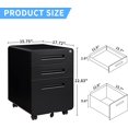 Letaya File 3 Drawer Filing for Home Office with Lock