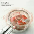 thumbnail image 1 of DEBGFS NEW Handheld Propeller Turbo Fan Hydro Jet Spinning Shower Head High Pressure,Red, 1 of 7