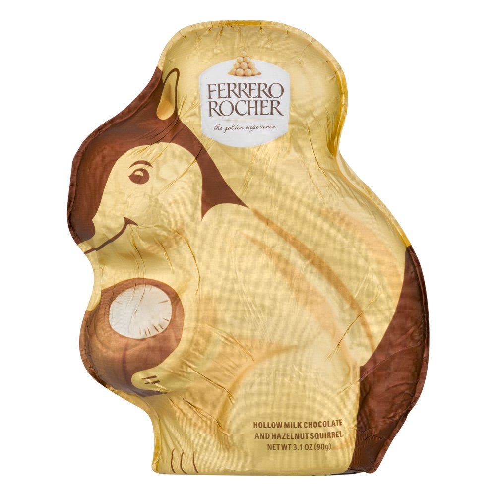 Ferrero Rocher Squirrel Hollow Milk Chocolate and Hazelnut Ornament, 3.