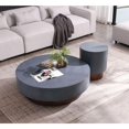 thumbnail image 4 of HomeRoots 48" Antique Copper And Grey Steel Round Coffee Table, 4 of 6