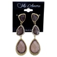 thumbnail image 2 of Mi Amore Faceted Textured Drop-Dangle-Earrings Brown & Gold-Tone, 2 of 2