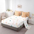 thumbnail image 5 of jejeloiu Cartoon Snowmen Biscuit Bedding Comforter Set 7pcs,Merry Xmas Queen Bedding Sets,Happy Christmas Queen Sheet Sets For Teens,Luxury Bedroom Decor Reversible, 5 of 8