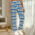 thumbnail image 2 of Hngshg Christmas Pajama Pants for Women Fleece Fuzzy Lounge Pants Elastic Waist Straight Leg Sleep Pants with Pockets, 2 of 7