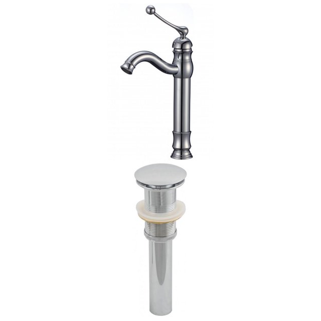 American Imaginations 2.5-in. W Bathroom Faucet Set Chrome AI-2046