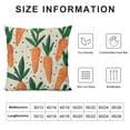 thumbnail image 6 of COMIO Carrots Cartoon Pattern Pillow Covers Cute Easter ThrowPillow Covers Decorative Square Pillowcase Protector Cushion Case for Sofa Couch Bed Pillow Pillowcases&nbsp;2pc, 6 of 6