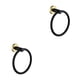 thumbnail image 3 of Soporte para Toallas de Mano Bewildely Acero Inoxidable Oro Negro 2piezas, 3 of 5