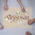 thumbnail image 3 of Branson, Missouri, State Bird and Flower Collection, Ornate Typography (1000 Piece Puzzle, Size 19x27, Challenging Jigsaw Puzzle for Adults and Family, Made in USA), 3 of 4