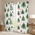thumbnail image 2 of Homewish Xmas Tree Curtains Pack of 2 (42x84 Each) for Kids Children Teens,Merry Christmas Curtains Blackout,Happy New Year Bedroom Curtains,Breathable Home Decor, 2 of 6