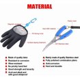thumbnail image 3 of czcpp-Stainless Steel Fishing Pliers for Hook Removal Split Rings with Sheath and Lanyard+ Magnet Fishing Gloves Multifunctional Fishing Tool Set, 3 of 4