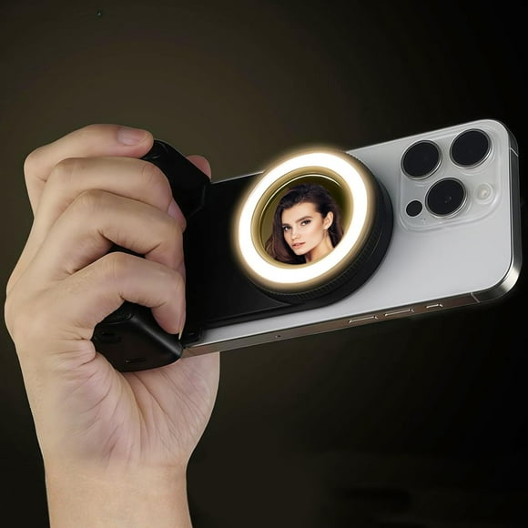 Grip Keledz para cámara de teléfono magnético con luz para selfies para iPhone