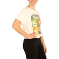 thumbnail image 2 of Junk Food - Camiseta corta con gráfico de The Beatles para mujer, color blanco, talla mediana, 2 of 4