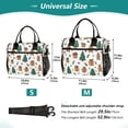 thumbnail image 2 of Medium Cooler Bag Lunch Bag Portable Meal Bag Work Meal Bag Outdoor Meal Bag Travel Meal Bag Picnic Meal Bag Going Out Meal Bag Warm Christmas Pattern, 2 of 6