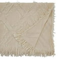thumbnail image 2 of Fennco Styles Waffle Weave Modern Cotton Ivory Table Runner with Fringe – 16”W x 54”L Table Cover for Home Décor, Dining Table, Banquets, Holidays and Special Occasions, 2 of 3