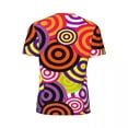 thumbnail image 6 of T Shirt For Men Vintage 70S T-Shirt Man Colorful Circles Print Awesome Gym T-Shirts Breathable Summe, 6 of 7