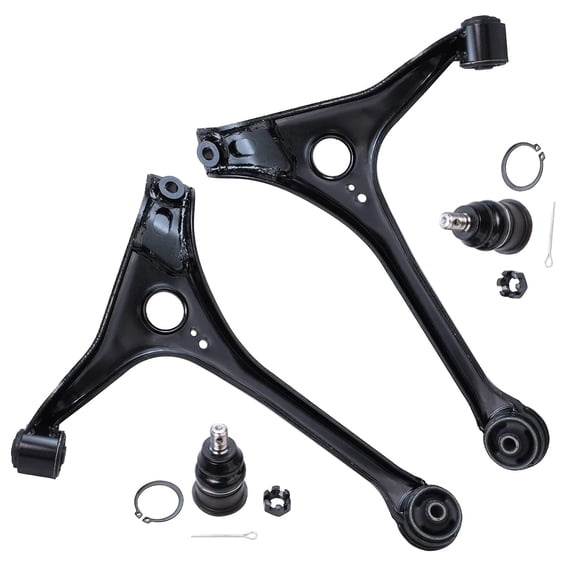 Detroit Axle - Front End 4pc Control Arms Kit for 98-07 Ford Taurus Mercury Sable, 1999 2000 2001 2002 2003 2004 2005 2006, 2 Lower Control Arms 2 Lower Ball Joints Replacement