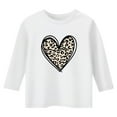 thumbnail image 4 of Gunia Valentines Shirts For Kids Boys Girls 3/4 Sleeve Love Heart Graphic Crew Neck Casual Breathable Soft Valentine'S Day T-Shirt Toddler Tee Tops 3-14 Years White, 4 of 4