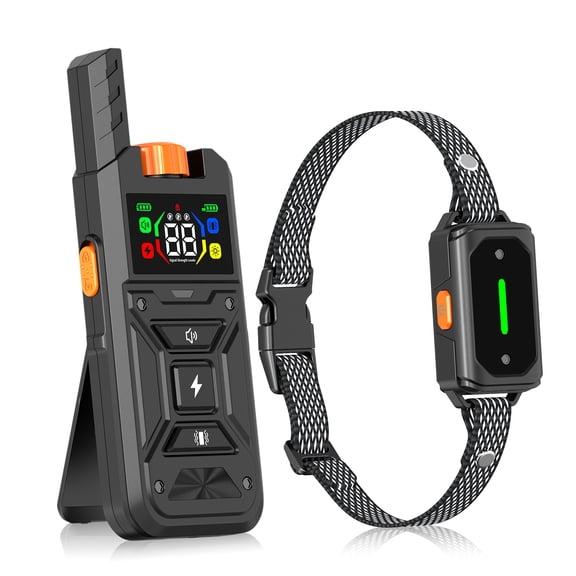 PcEoTllar Dog Shock Collar - 3200Ft Dog Training Collar with Remote for Small Medium Large Dogs Rechargeable Waterproof Training Collar with Beep (1-9), Vibration(1-99), Safe Shock(1-99), Black