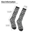 thumbnail image 4 of Fotbe Zebra print Women's Men's Novelty Crew Socks Cotton Socks Knee High Socks for Walking,Running,Nurses,Pregnancy, 4 of 8