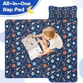 thumbnail image 4 of Baseball Football Pattern Toddler Nap Mats for Kids Preschool,Sleeping Mat Bag or Kids,Toddler Sleeping Bag,Toddler Nap Mat or Daycare, 4 of 6