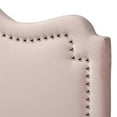 thumbnail image 3 of Baxton Studio Nadeen Contemporary Velvet King Headboard in Light Pink, 3 of 6