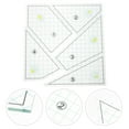 thumbnail image 3 of Homoyoyo 5-Piece Fabric Sewing Rulers Set Easy Miter Binding Tool for Quilting and Crafting Projects, 3 of 8