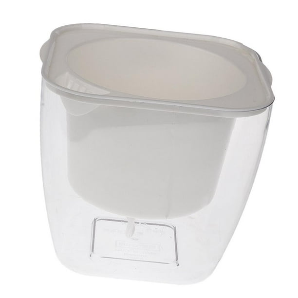 Cesta de flores transparente con autorriego para macetas Cuadrado 175 × 175 mm