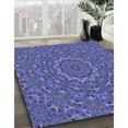 thumbnail image 2 of Ahgly Company Indoor Square Patterned Light Slate Blue Area Rugs, 5' Square, 2 of 6